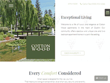 Tablet Screenshot of liveatcottonwoodapts.com